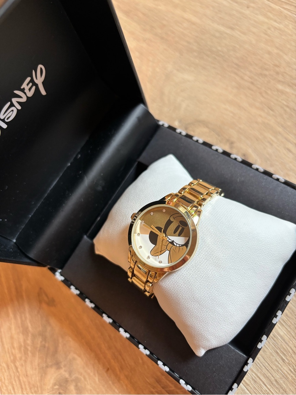 Disney Gold Minnie Mouse Bracelet Watch